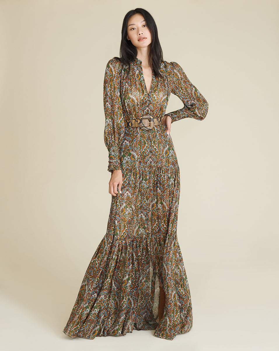Monali Paisley Maxi Dress | Veronica Beard